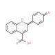 2-(4-hydroxyphenyl)quinoline-4-carboxylic acid (CAS 6952-34-7) - chemical structure image