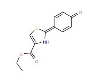 2-(4-Hydroxyphenyl)thiazole-4-carboxylic acid ethyl ester (CAS 11334-60-4) - chemical structure image