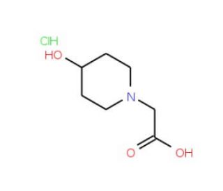 2-(4-hydroxypiperidin-1-yl)acetic acid hydrochloride - chemical structure image