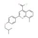 2-(4-isobutoxyphenyl)-8-methylquinoline-4-carbonyl chloride - chemical structure image