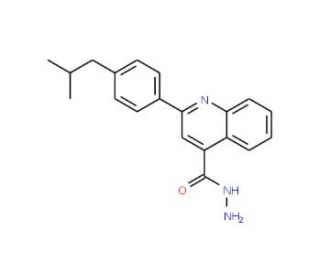 2-(4-Isobutylphenyl)quinoline-4-carbohydrazide - chemical structure image