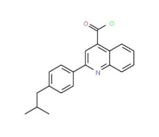 2-(4-isobutylphenyl)quinoline-4-carbonyl chloride - chemical structure image