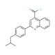 2-(4-isobutylphenyl)quinoline-4-carbonyl chloride - chemical structure image