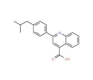 2-(4-Isobutylphenyl)quinoline-4-carboxylic acid - chemical structure image