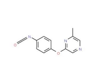 2-(4-Isocyanatophenoxy)-6-methylpyrazine (CAS 921938-98-9) - chemical structure image