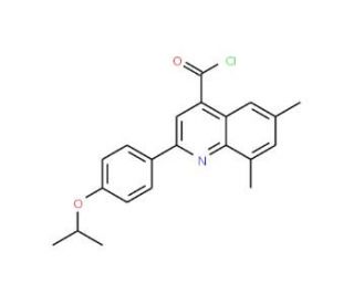 2-(4-isopropoxyphenyl)-6,8-dimethylquinoline-4-carbonyl chloride - chemical structure image