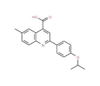 2-(4-Isopropoxyphenyl)-6-methylquinoline-4-carboxylic acid - chemical structure image