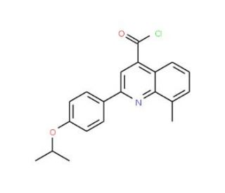 2-(4-isopropoxyphenyl)-8-methylquinoline-4-carbonyl chloride - chemical structure image