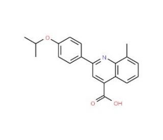 2-(4-Isopropoxyphenyl)-8-methylquinoline-4-carboxylic acid - chemical structure image