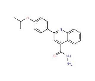 2-(4-Isopropoxyphenyl)quinoline-4-carbohydrazide - chemical structure image