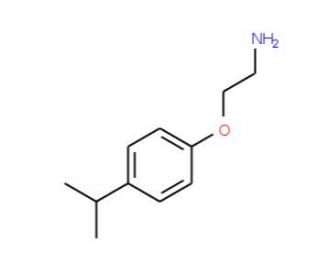 2-(4-Isopropyl-phenoxy)-ethylamine - chemical structure image