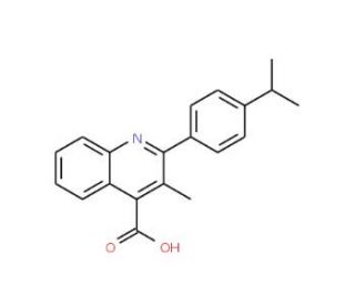 2-(4-Isopropylphenyl)-3-methylquinoline-4-carboxylic acid - chemical structure image