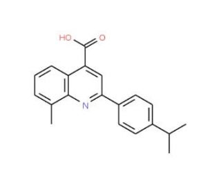 2-(4-Isopropylphenyl)-8-methylquinoline-4-carboxylic acid - chemical structure image