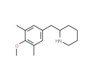 2-(4-Methoxy-3,5-dimethyl-benzyl)-piperidine (CAS 955315-30-7) - chemical structure image