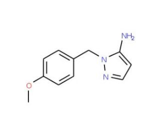 2-(4-Methoxy-benzyl)-2H-pyrazol-3-ylamine (CAS 3528-45-8) - chemical structure image