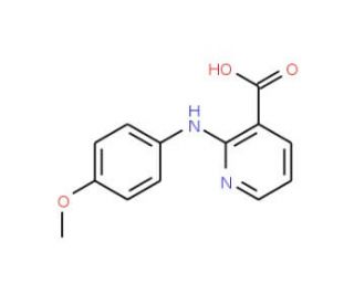 2-(4-Methoxy-phenylamino)-nicotinic acid - chemical structure image