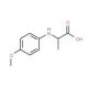 2-(4-Methoxy-phenylamino)-propionic acid - chemical structure image