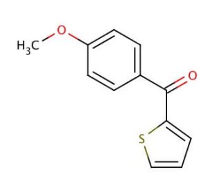 2-(4-Methoxybenzoyl)thiophene (CAS 4160-63-8) - chemical structure image