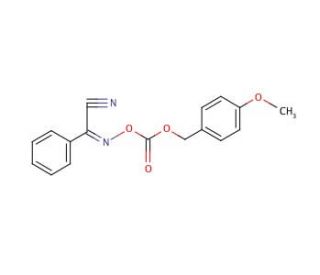 2-(4-Methoxybenzyloxycarbonyloxyimino)-2-phenylacetonitrile (CAS 59577-32-1) - chemical structure image