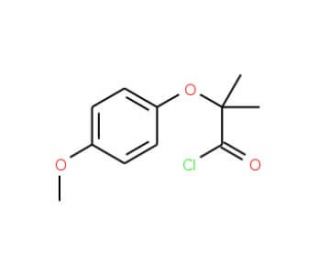 2-(4-methoxyphenoxy)-2-methylpropanoyl chloride - chemical structure image