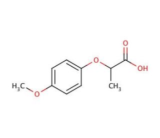 2-(4-methoxyphenoxy)propanoic acid (CAS 13794-15-5) - chemical structure image