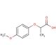 2-(4-methoxyphenoxy)propanoic acid (CAS 13794-15-5) - chemical structure image