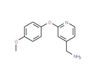 [2-(4-methoxyphenoxy)pyridin-4-yl]methanamine - chemical structure image