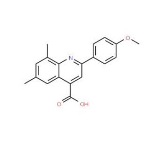 2-(4-Methoxyphenyl)-6,8-dimethylquinoline-4-carboxylic acid - chemical structure image