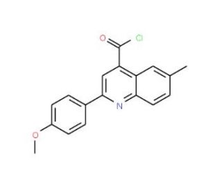 2-(4-methoxyphenyl)-6-methylquinoline-4-carbonyl chloride - chemical structure image