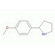 2-(4-Methoxyphenyl)pyrrolidine (CAS 74190-66-2) - chemical structure image