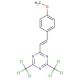 2-(4-Methoxystyryl)-4,6-bis(trichloromethyl)-1,3,5-triazine - chemical structure image