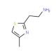 2-(4-methyl-1,3-thiazol-2-yl)ethanamine (CAS 61887-91-0) - chemical structure image