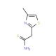 Estructura molecular de 2-(4-methyl-1,3-thiazol-2-yl)ethanethioamide 2-(4-methyl-1,3-thiazol-2-yl)ethanethioamide - chemical structure image
