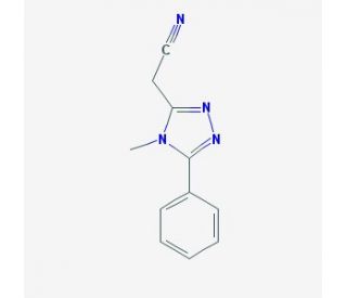 2-(4-methyl-5-phenyl-4H-1,2,4-triazol-3-yl)acetonitrile - chemical structure image