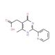 2-[4-methyl-6-oxo-2-(pyridin-2-yl)-1,6-dihydropyrimidin-5-yl]acetic acid - chemical structure image