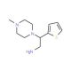 2-(4-Methyl-piperazin-1-yl)-2-thiophen-2-yl-ethylamine - chemical structure image