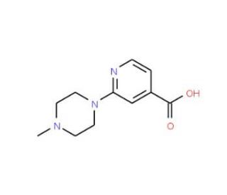 2-(4-Methyl-piperazin-1-yl)-isonicotinic acid - chemical structure image