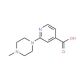 2-(4-Methyl-piperazin-1-yl)-isonicotinic acid - chemical structure image