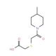 [2-(4-Methyl-piperidin-1-yl)-2-oxo-ethylsulfanyl]-acetic acid (CAS 436087-11-5) - chemical structure image