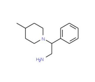 2-(4-Methyl-piperidin-1-yl)-2-phenyl-ethylamine - chemical structure image