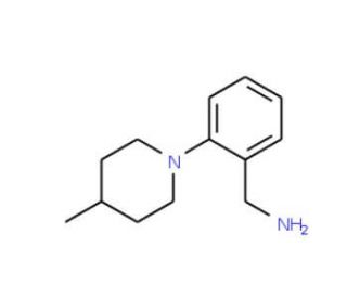 2-(4-Methyl-piperidin-1-yl)-benzylamine - chemical structure image