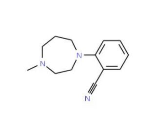 2-(4-Methylperhydro-1,4-diazepin-1-yl)benzonitrile (CAS 204078-93-3) - chemical structure image