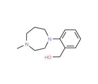 [2-(4-Methylperhydro-1,4-diazepin-1-yl)phenyl]methanol (CAS 915707-55-0) - chemical structure image