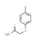 2-(4-methylphenoxy)ethanethioamide - chemical structure image