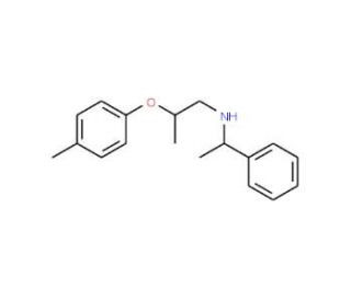 2-(4-Methylphenoxy)-N-(1-phenylethyl)-1-propanamine - chemical structure image