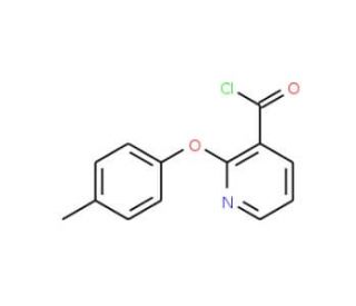 2-(4-Methylphenoxy)pyridine-3-carbonyl chloride (CAS 175135-79-2) - chemical structure image