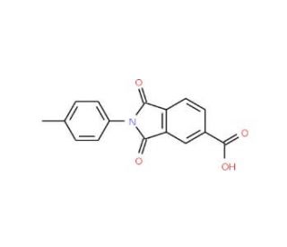 2-(4-methylphenyl)-1,3-dioxoisoindoline-5-carboxylic acid - chemical structure image