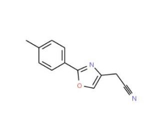 [2-(4-methylphenyl)-1,3-oxazol-4-yl]acetonitrile - chemical structure image