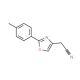 [2-(4-methylphenyl)-1,3-oxazol-4-yl]acetonitrile - chemical structure image