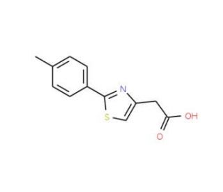 [2-(4-methylphenyl)-1,3-thiazol-4-yl]acetic acid - chemical structure image